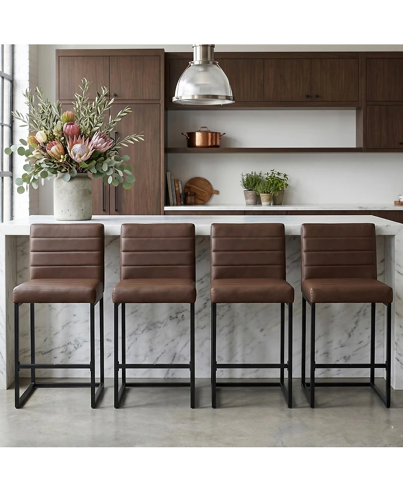 Streamdale Furniture 25.6" Counter Height Bar Stools Set of 4