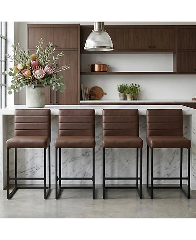 Streamdale Furniture 25.6" Counter Height Bar Stools Set of 4