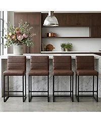 Streamdale Furniture 25.6" Counter Height Bar Stools Set of 4