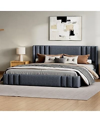 Streamdale Furniture King Size Upholstered Platform Bed Frame