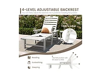 Boyel Living Patio Chaise Lounge Chair with 4 Position Backrest