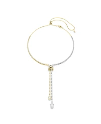 Swarovski Gold-Tone and Sterling Silver-Plated White Crystals Necklace