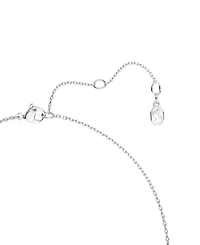 Swarovski Sterling Silver-Plated White Crystals Necklace