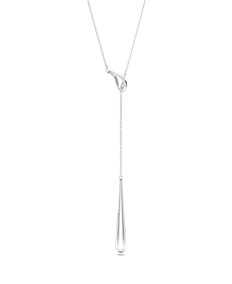 Swarovski Sterling Silver-Plated White Crystals Necklace