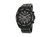Invicta Bolt 34136 Men's 50mm Quartz Chronograph Watch - Black Dial, Black Stainless Steel Bracelet