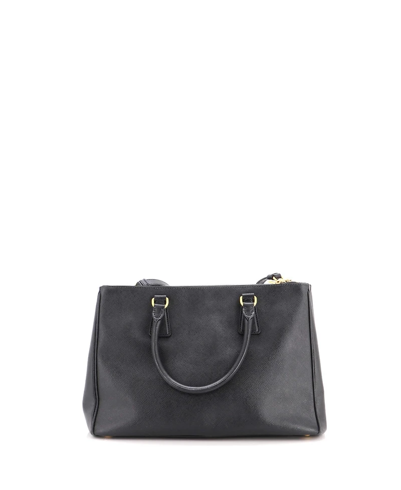 Pre-Owned Prada Medium Double Zip Lux Tote Saffiano Leather