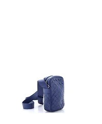 Pre-Owned Bottega Veneta Zipped Phone Crossbody Bag Intrecciato Nappa