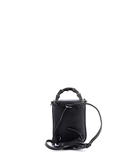 Pre-Owned Gucci Mini Bamboo Top Handle Backpack Leather
