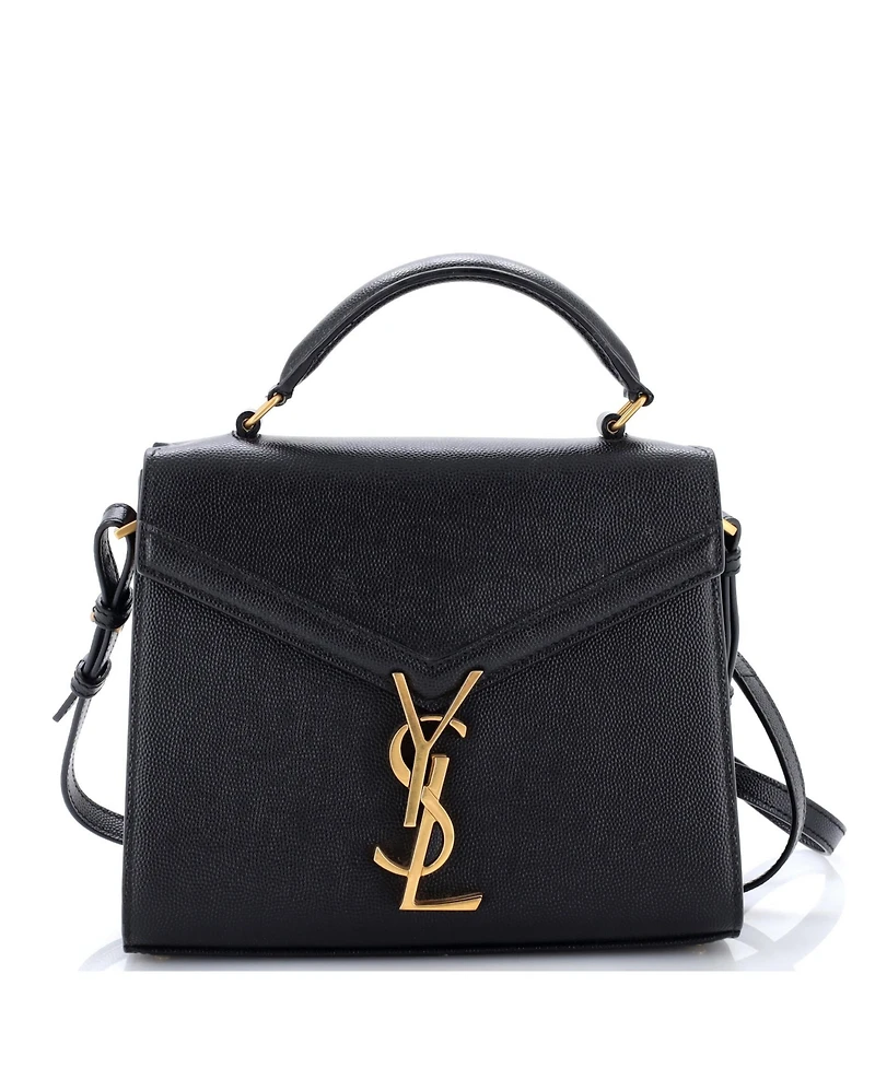 Pre-Owned Saint Laurent Mini Cassandra Top Handle Bag Leather