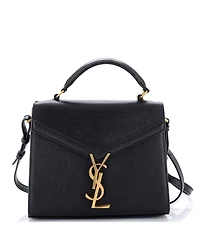 Pre-Owned Saint Laurent Mini Cassandra Top Handle Bag Leather
