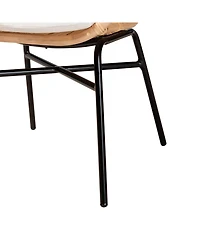 bali & pari Caelia 38.4" Rattan Modern Bohemian Chair
