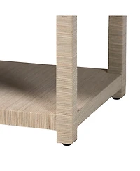 bali & pari Nata 24" Natural Grasscloth 1-Drawer Nightstand