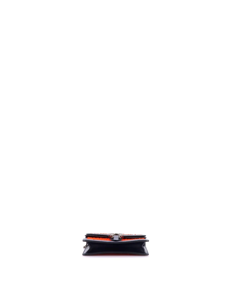 Pre-Owned Gucci Super Mini Dionysus Bag Wool and Leather