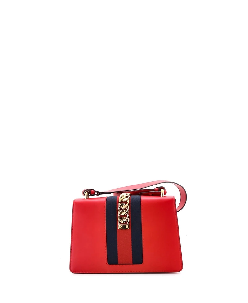 Pre-Owned Gucci Small Sylvie Shoulder Bag Leather