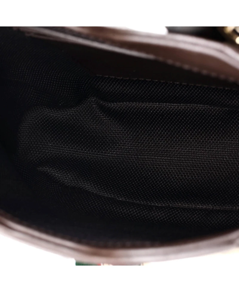 Pre-Owned Gucci Mini Bucket Bag Gg Canvas with Leather