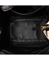 Pre-Owned Celine Mini Luggage Bag Canvas and Leather