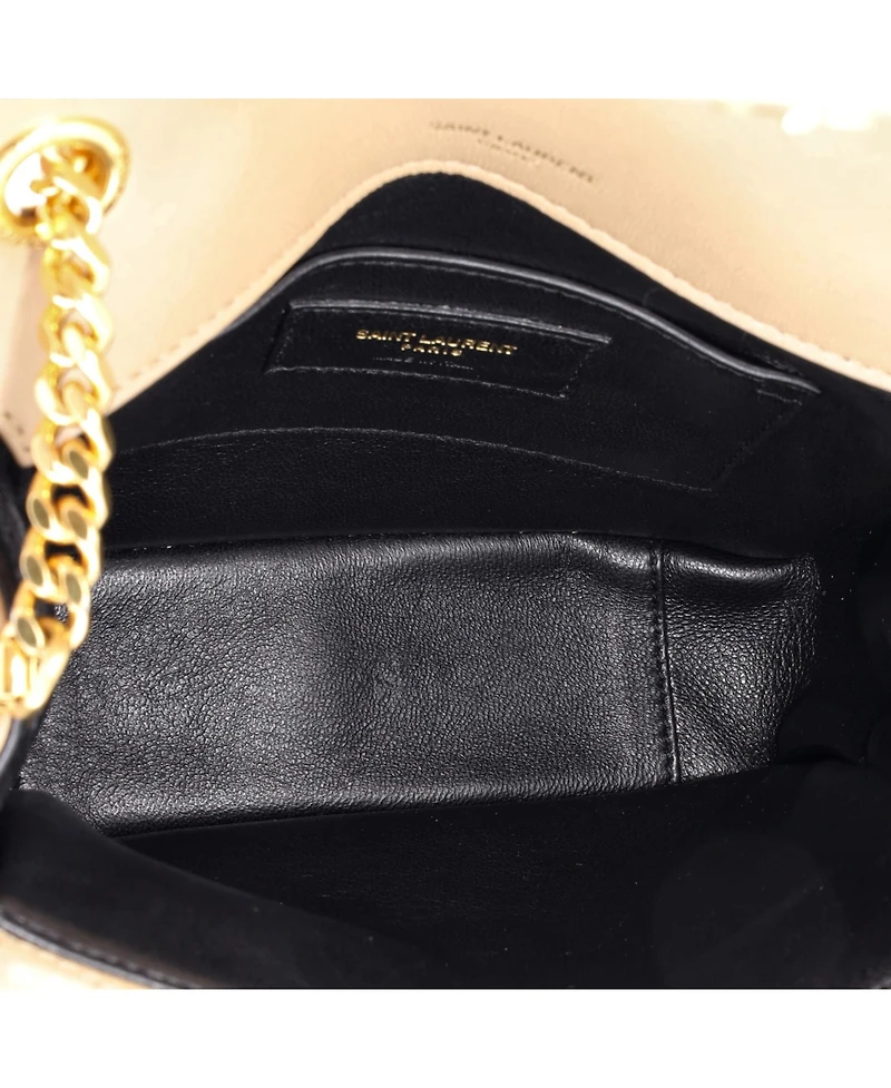 Pre-Owned Saint Laurent Small Sulpice Flap Bag Matelasse Chevron Leather