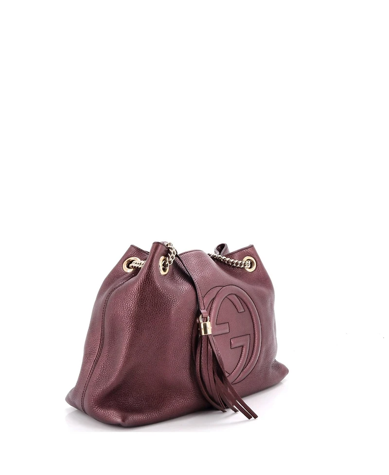 Pre-Owned Gucci Medium Soho Chain Strap Shoulder Bag Leather