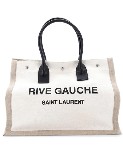 Pre-Owned Saint Laurent Small Rive Gauche Shopper Tote Canvas