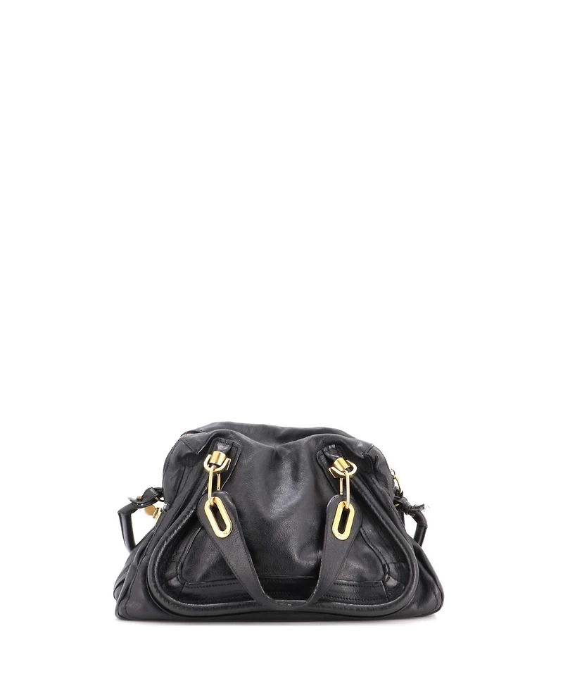 Pre-Owned Chloe Medium Paraty Top Handle Bag Leather