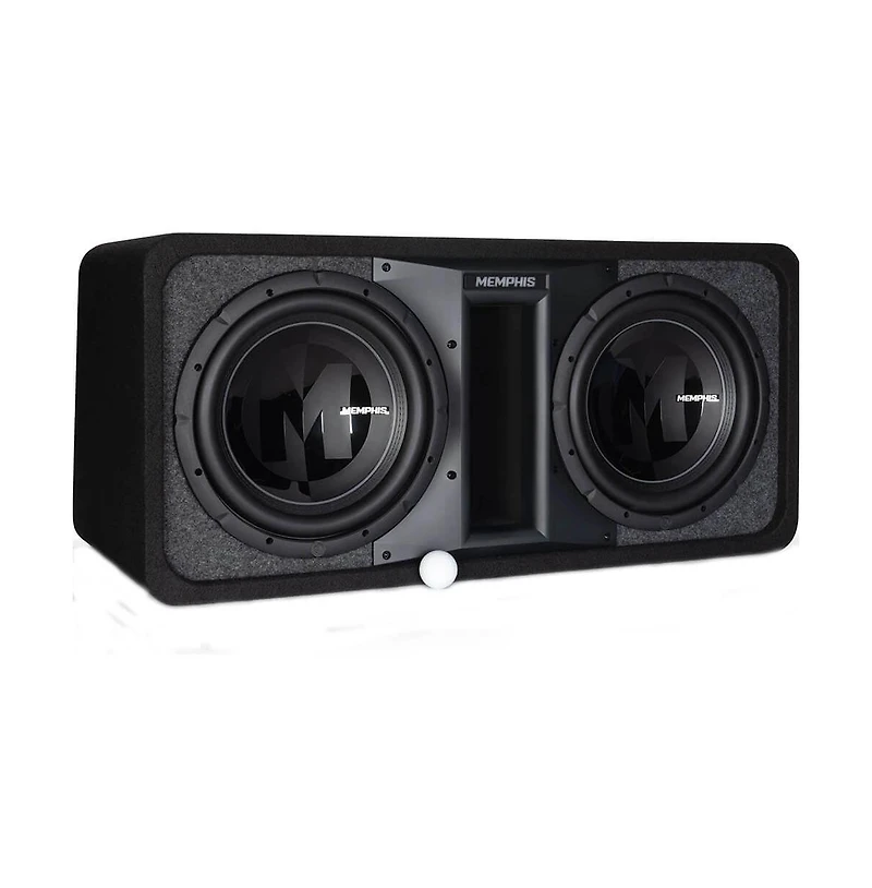 Memphis Audio Ported Selectable-Impedance Dual 12" Loaded Subwoofer Enclosure PRXE12DFT