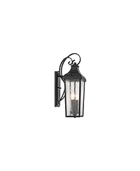Kichler Forestdale 18.50" 2-Light Outdoor Wall Light in Textured Black