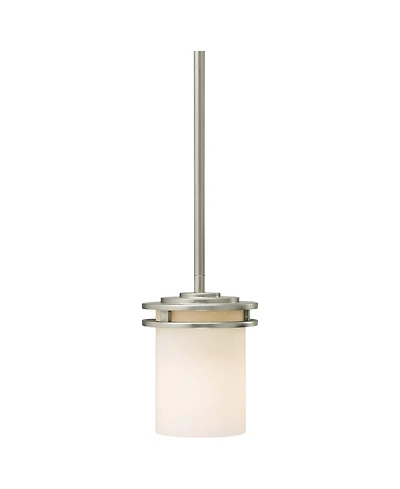 Kichler Hendrik 5 1/2" Wide Nickel and White Glass Mini Pendant