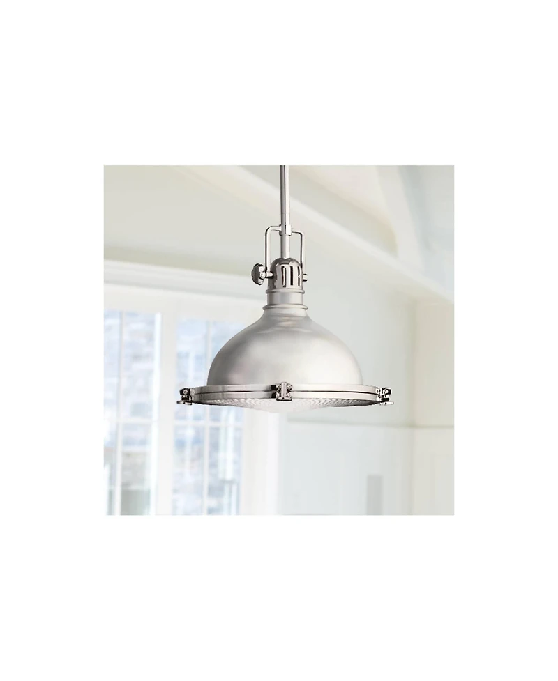Kichler 11 3/4" Wide Polished Nickel Fresnel Lens Mini Pendant