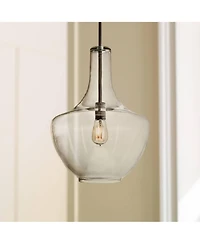 Kichler Everly 13 3/4" Wide Olde Bronze Clear Glass Pendant