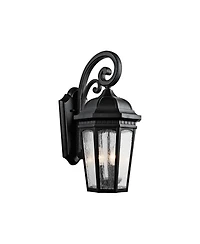 Kichler Courtyard 22 1/4" High Black Outdoor Wall Light