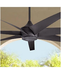 80" Kichler Lehr Distressed Black Ceiling Fan