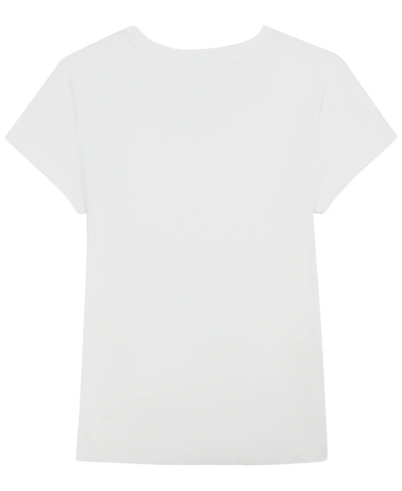 Calvin Klein Girls' 7-16 Short-Sleeve Refined Tailored T-Shirt