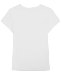 Calvin Klein Girls' 7-16 Short-Sleeve Refined Tailored T-Shirt