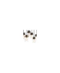 Kichler Brinley 25 1/2" Glass and Bronze 8-Light Industrial Pendant