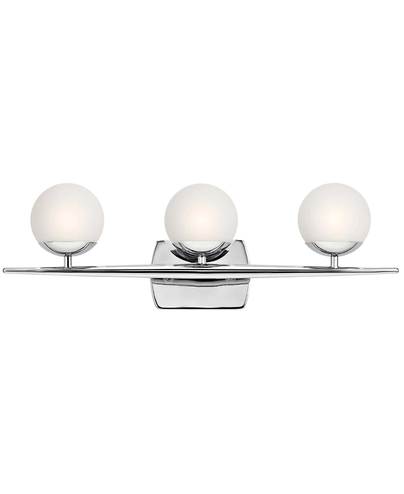 Kichler Jasper 24 1/2" Wide Chrome 3-Light Bath Light