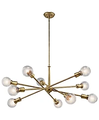 Kichler Armstrong 47" Wide Natural Brass Sputnik Chandelier