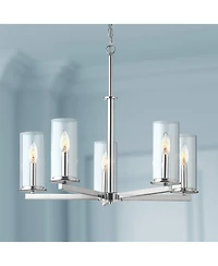 Kichler Crosby 26 1/4" Wide Dual-Chrome 5-Light Chandelier