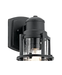 Kichler Suri 11 1/4" High Textured Black Outdoor Wall Light