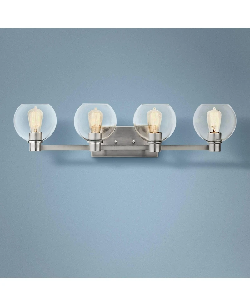 Kichler Harmony 33 1/2"W Brushed Nickel 4-Light Bath Light