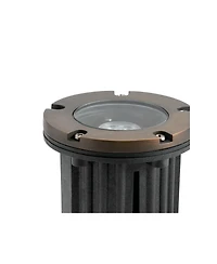 Kichler 5" Wide 12V In-Ground Brass Trim Centennial Brass