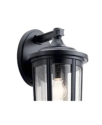 Kichler Fairfield 17 1/4" High Black Outdoor Wall Light