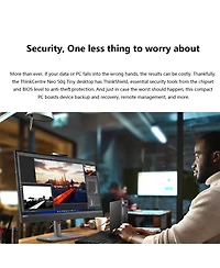 Lenovo ThinkCentre neo 50q Business Mff Desktop, Intel Core i5-13420H, Intel Uhd Graphics, 32GB DDR4, 2TB Ssd, Wi-Fi 6, Win11 Pro, Black