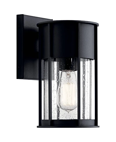 Kichler Camillo 11" High Textured Black Outdoor Wall Light