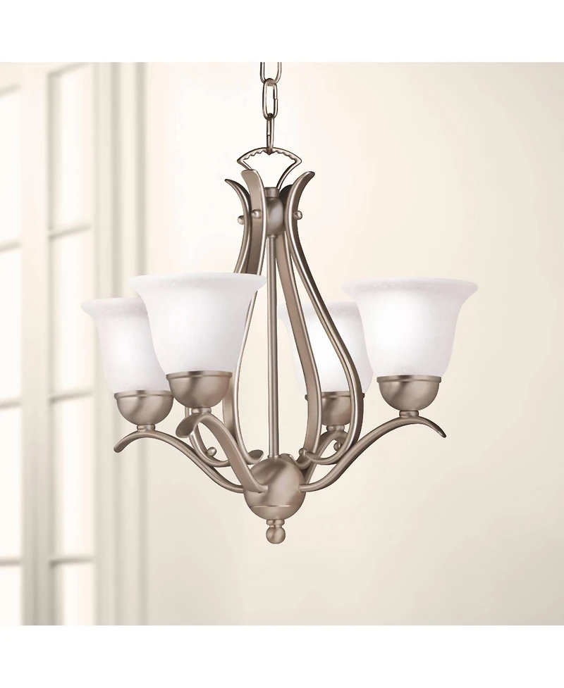 Kichler Dover 18" Wide Four Light Brushed Nickel Uplight Chandelier