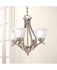 Kichler Dover 18" Wide Four Light Brushed Nickel Uplight Chandelier