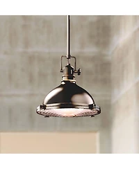 Kichler 12" Wide Olde Bronze Fresnel Lens Mini Pendant