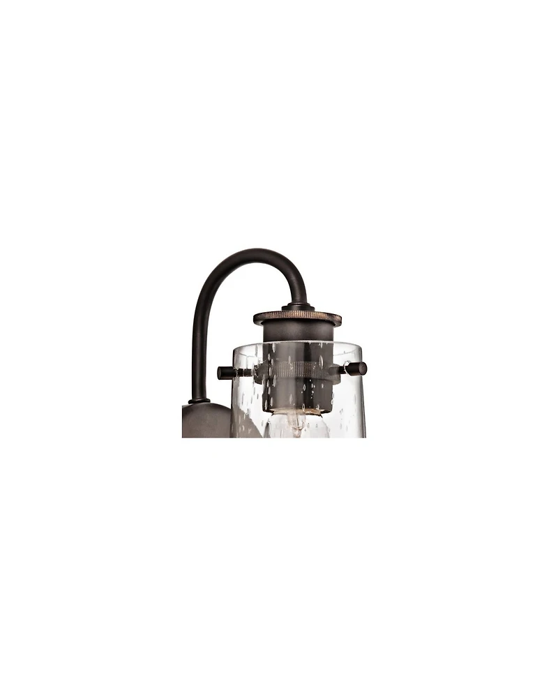 Kichler Braelyn 9 1/2" High Seeded Glass and Olde Bronze Wall Sconce
