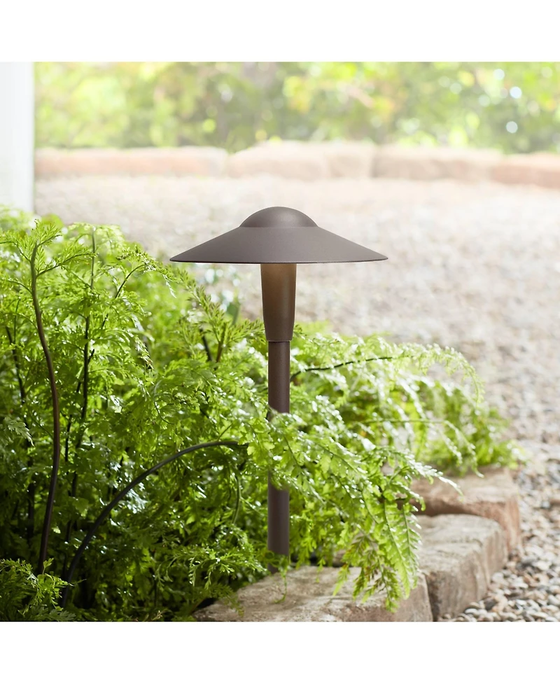 Kichler Landscape 16"H 3000K Led Bronze Dome Path Light