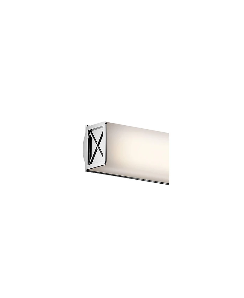 Kichler Trinsic 22"W Chrome 2-Light Led Linear Bath Light