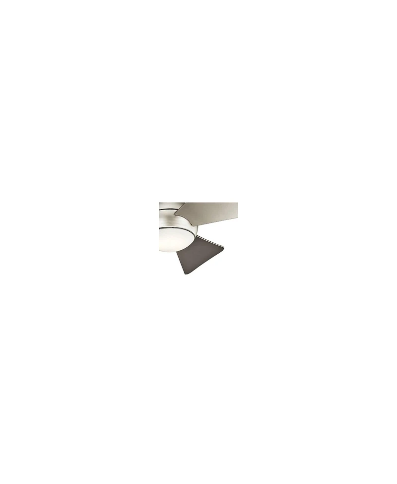 34" Kichler Sola Satin Nickel Wet Rated Led Hugger Ceiling Fan